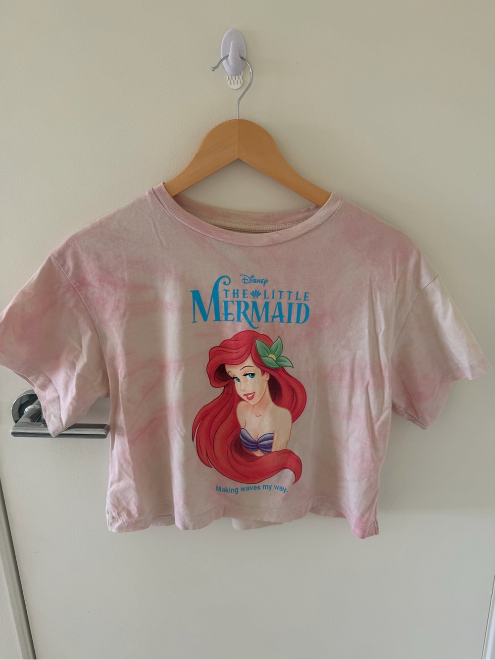 Pull&Bear Pink The Little Mermaid Graphic Tee